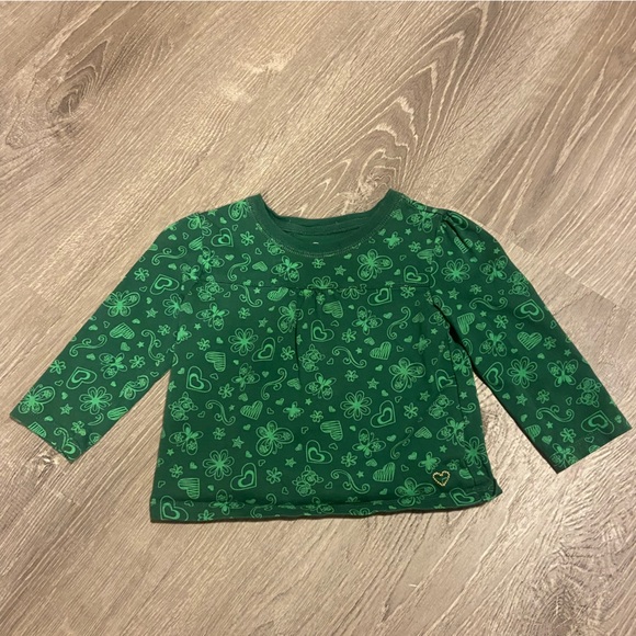 3 Jumping Beans, Cat & Jack, & TCP baby girl long sleeve tshirts size 12-18M EUC - Picture 2 of 11